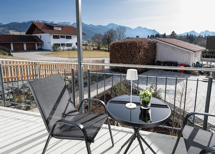 Apartment Alpenblick 3, Bergblick Pur im Allgäu Halblech